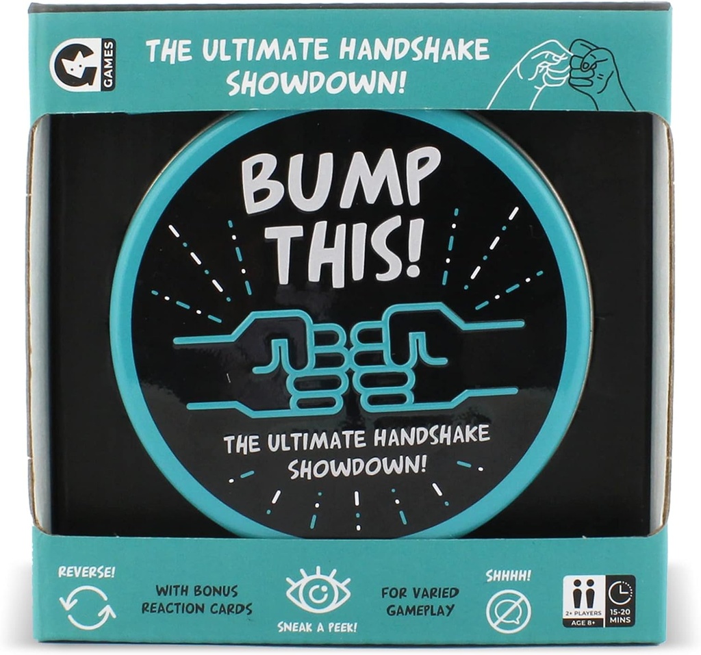 Ginger Fox Bump This Handshake Memory Game - Travel Sized Card Game 