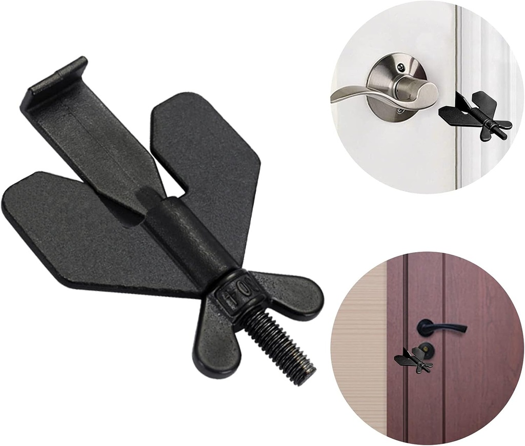 Auction Lot - 9 x Brand New INCREWAY Portable Door Lock, Stainless Steel Door Lock Security Device Travel Door Lock 