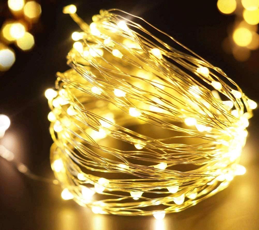 Auction Lot - 50 x Brand New 50 LED Fairy Lights Battery Operated, 5m/16ft Thin Wire String Lights 