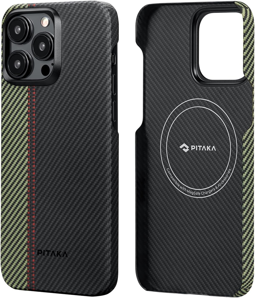 PITAKA Magnetic Case for iPhone 15 Pro Aramid Fibre Protective Case Compatible with MagSafe
