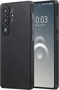 PITAKA Pinbutton Magnetic Premium Aramid Fibre Case for Samsung Galaxy S25 Ultra, Robust 