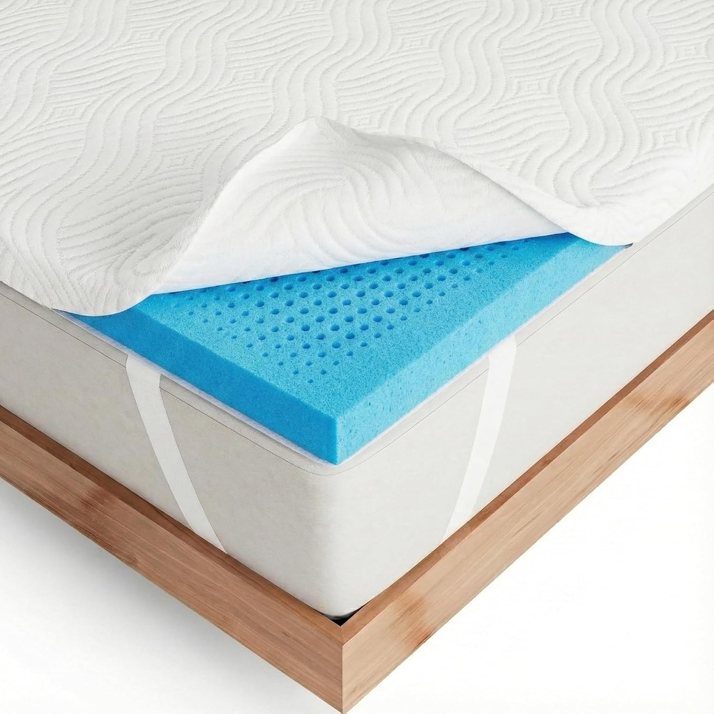 Degrees of Comfort 2 Inch Thick Memory Foam Mattress Topper Single Bed Soft Bamboo Single 