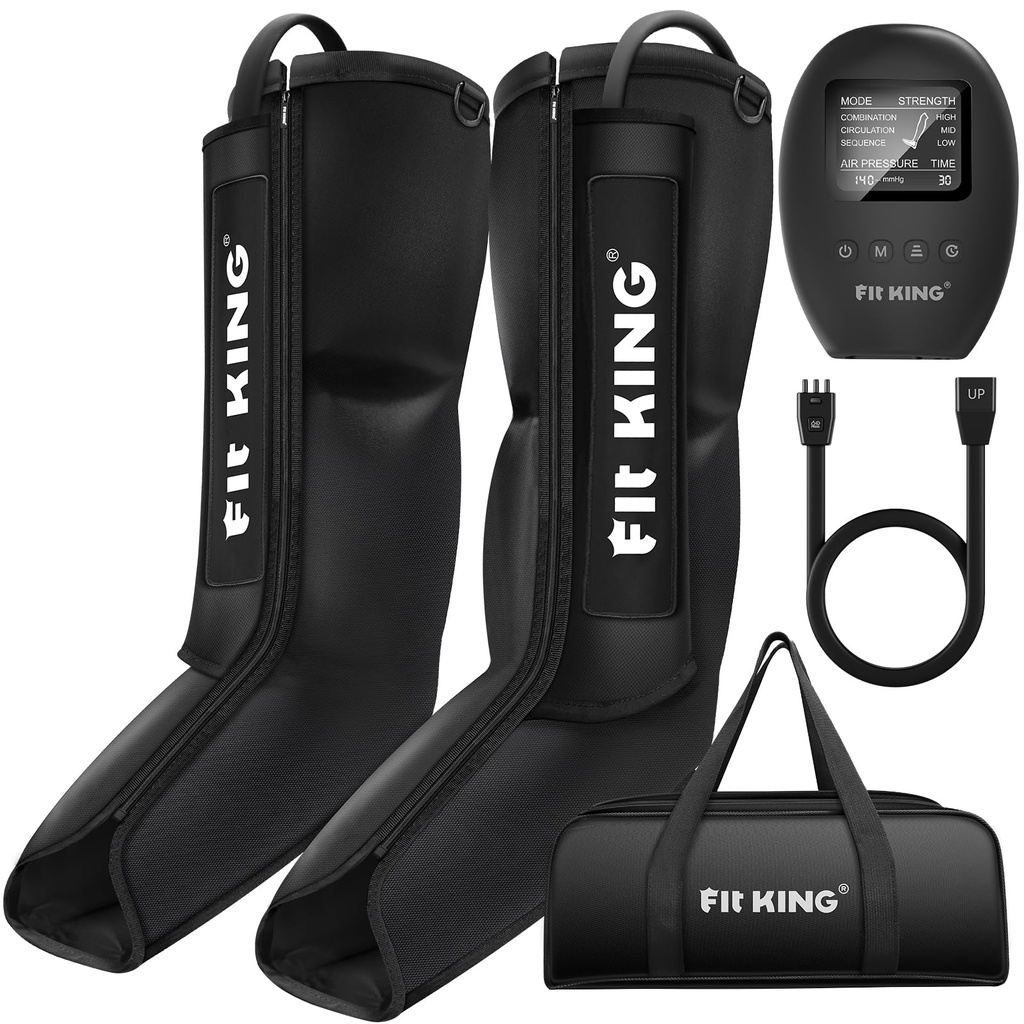 FIT KING Leg Massager for Circulation Leg Compression Machine Calf and Foot Massager Helps