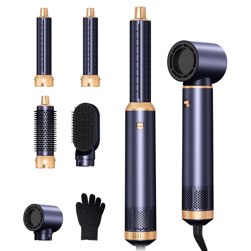 5 in 1 Hair Styler Pro,1000w Upgrade Air Styler 60000RPM Hair Dryer Brush, Left&Right Magic