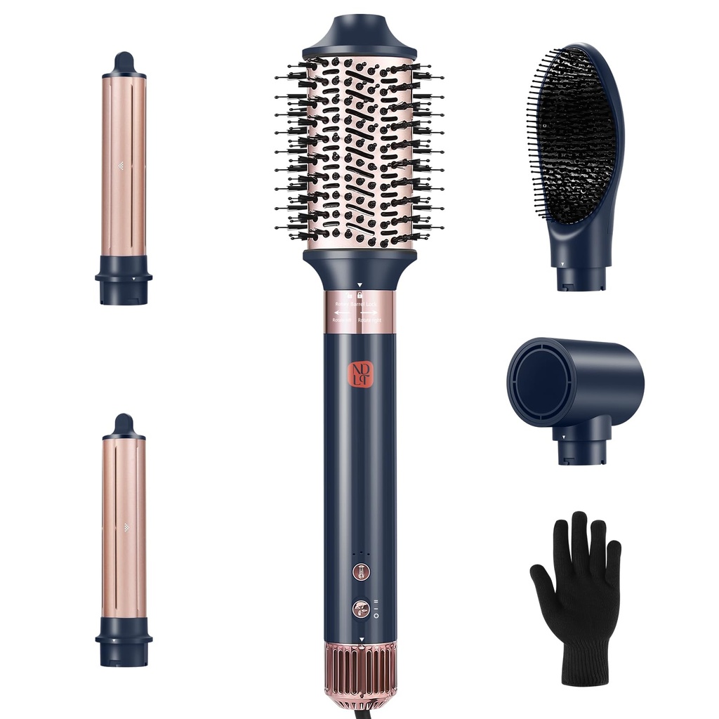 6 in 1 Flexstyle Hair Styler, NDLTER High Concentration of Negative Ions Hair Dryer