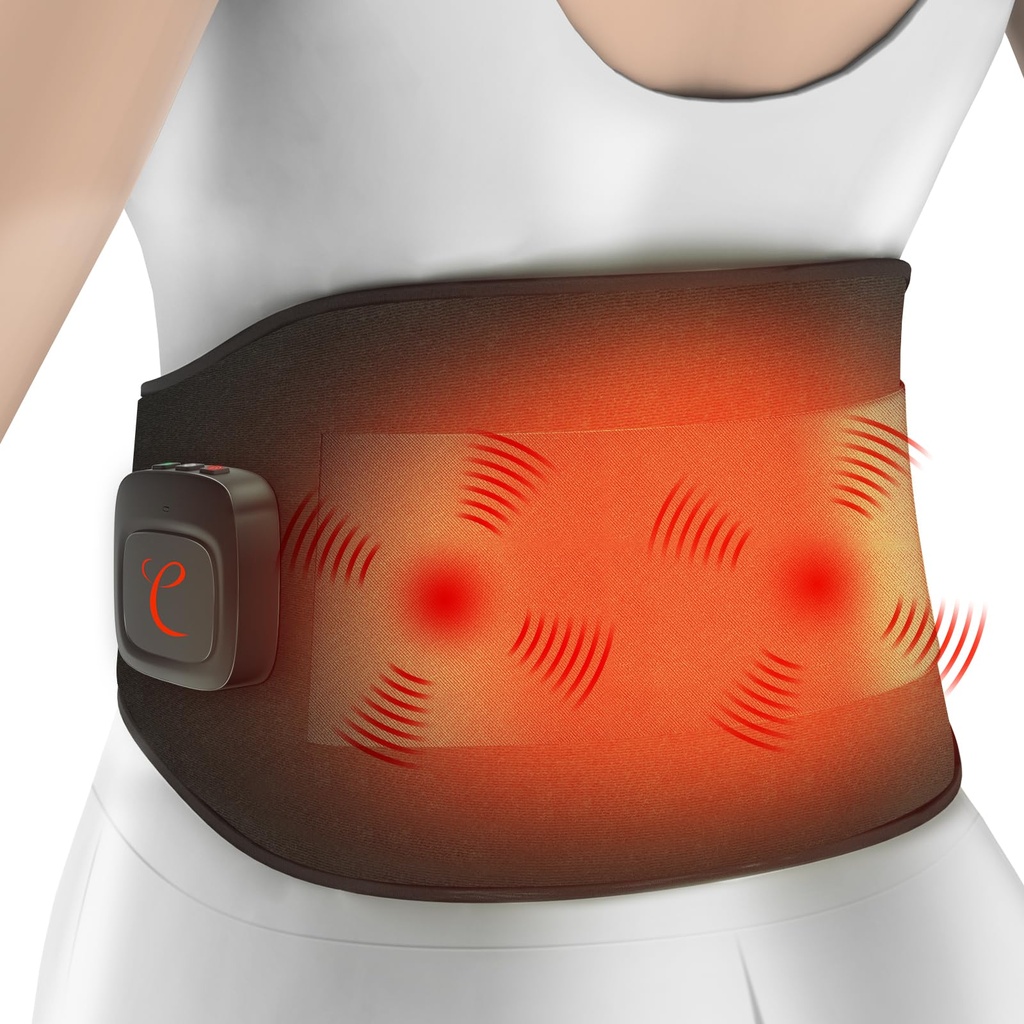 Comfytemp XXL Cordless Infrared Heat Pad for Back Pain Relief, Heated Back Massager 