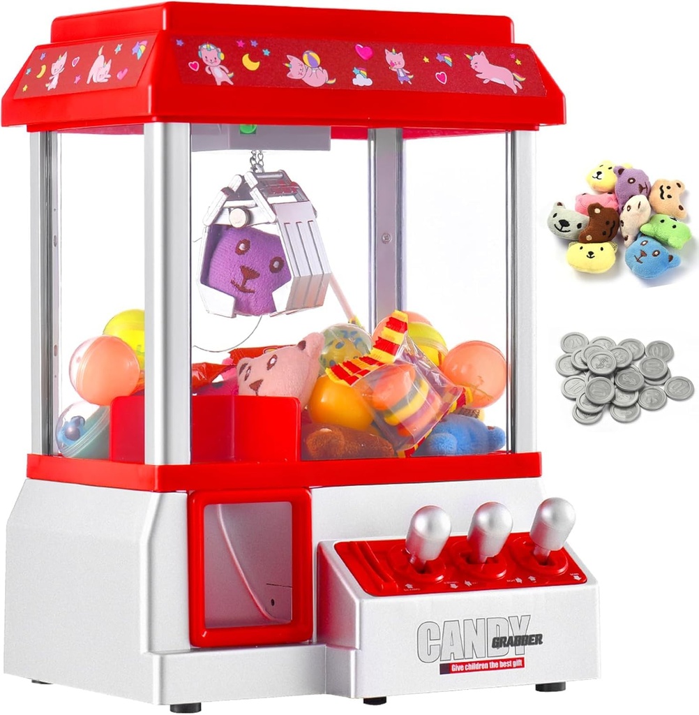 VISATOR Claw Machine Arcade Game Candy Grabber Machine Mini Vending Machine For Kids