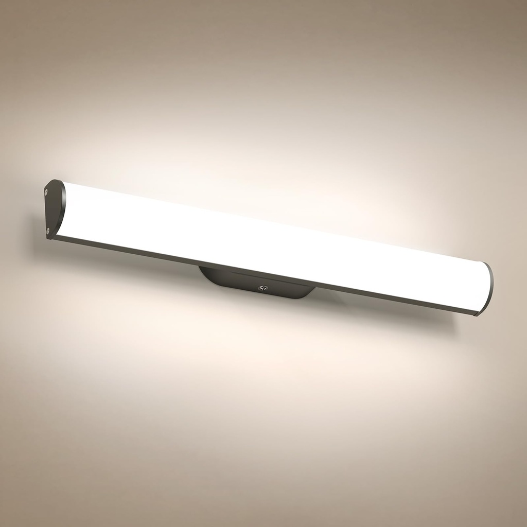 OOWOLF Bathroom Mirror Wall Light - 23.5" 12W 4000K LED Makeup Shaver Lamp Wall Over IP44 M