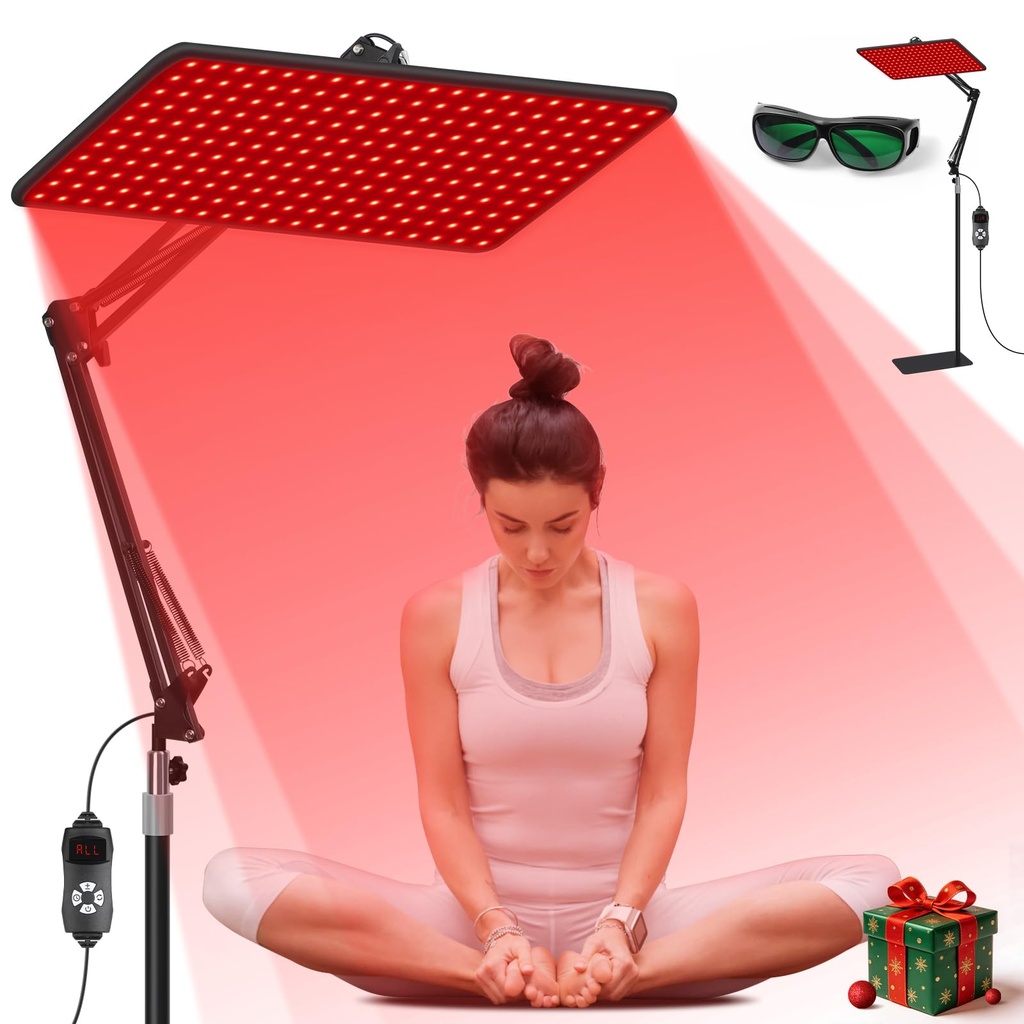 Morfone Red Light Infrared Lamp with Wireless Magnetic Remote - Tri-Wavelength