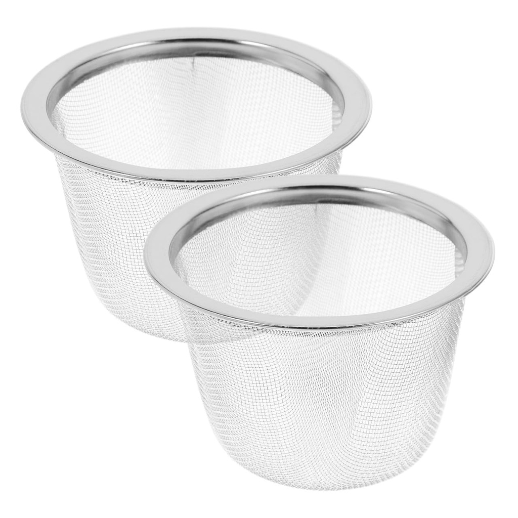 Cabilock Stainless Steel Tea Strainer 2.6 Inch Fine Mesh Filter Insert for Loose Leaf Tea P