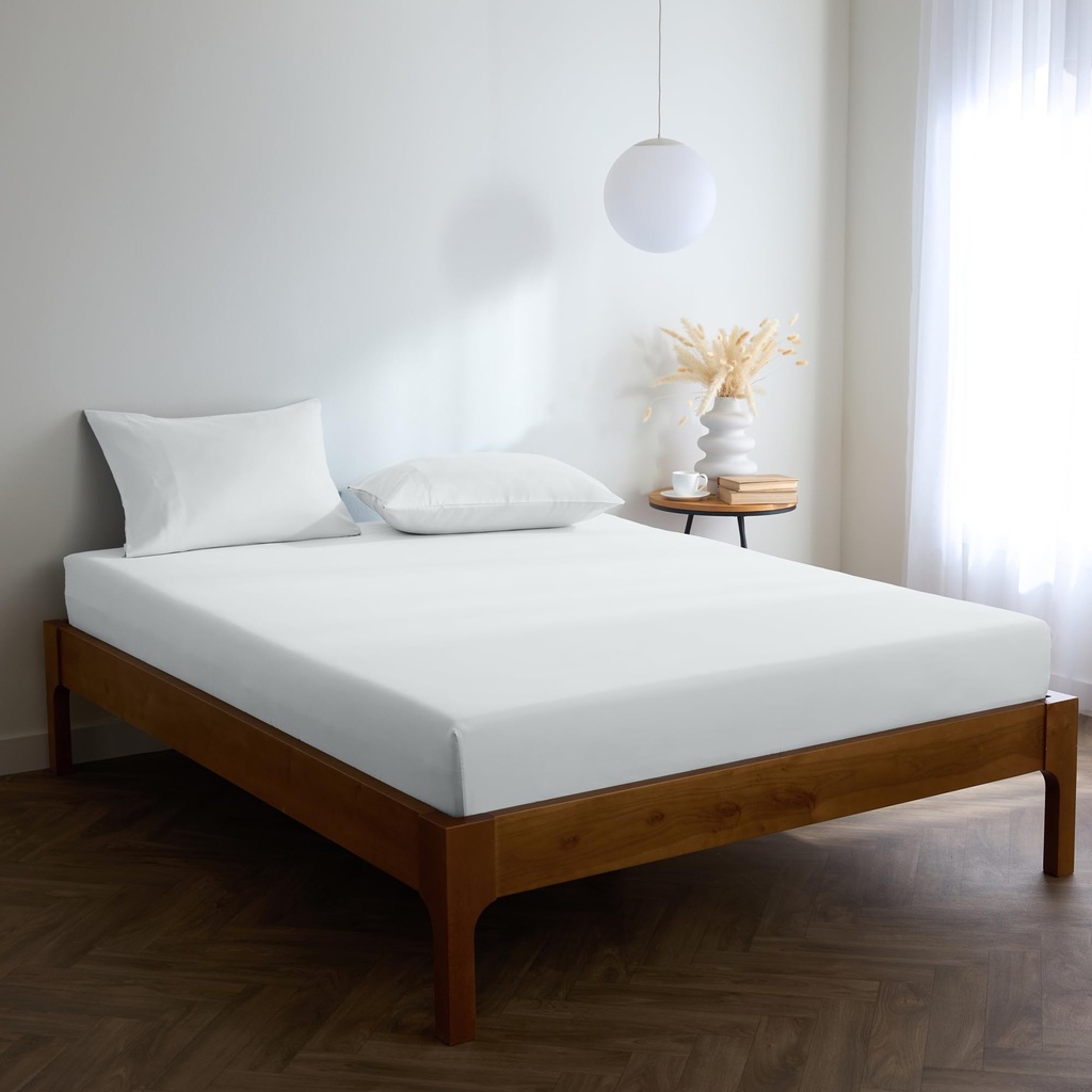 Mellanni King Size Fitted Sheets - All Around Elastic - 40 Cm Extra Deep - Soft Brushed 