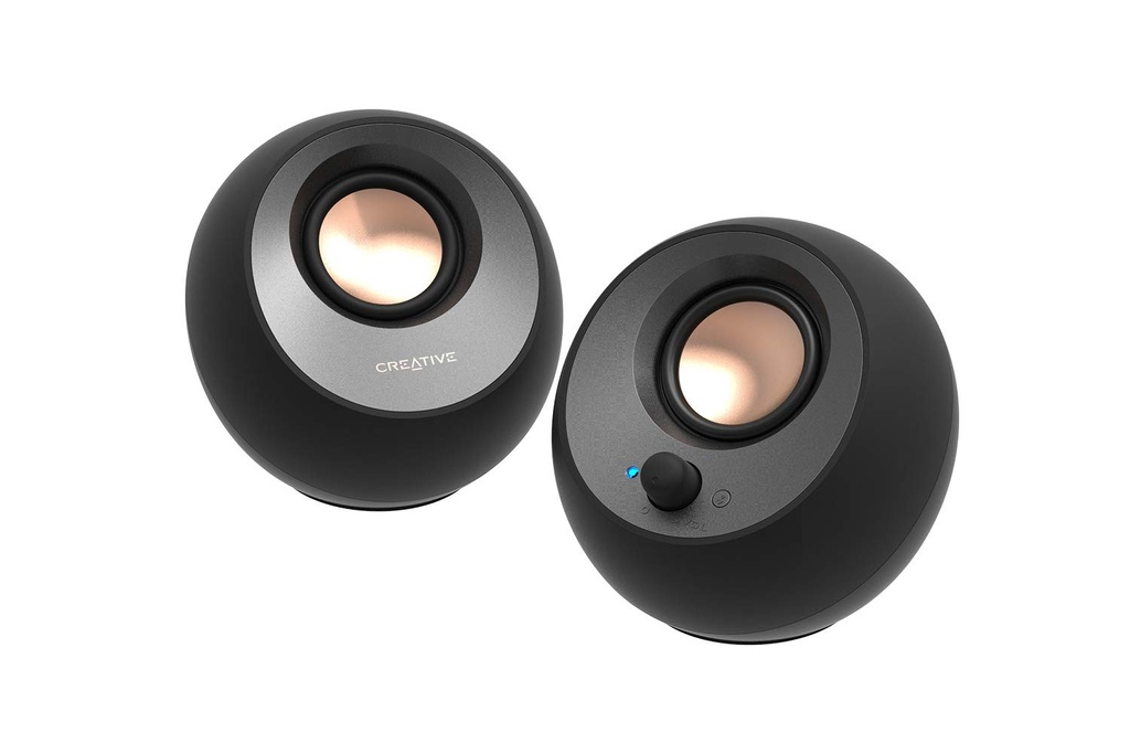 CREATIVE Pebble V3 Minimalistic 2.0 Desktop Speakers (Black) 