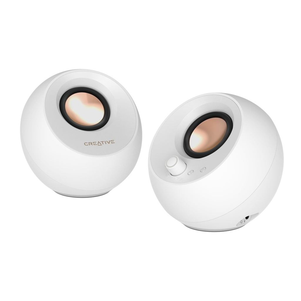 CREATIVE Pebble Pro Minimalist 2.0 USB-C Computer Speakers with Bluetooth 5.3 and Customizable RGB Lighting 
