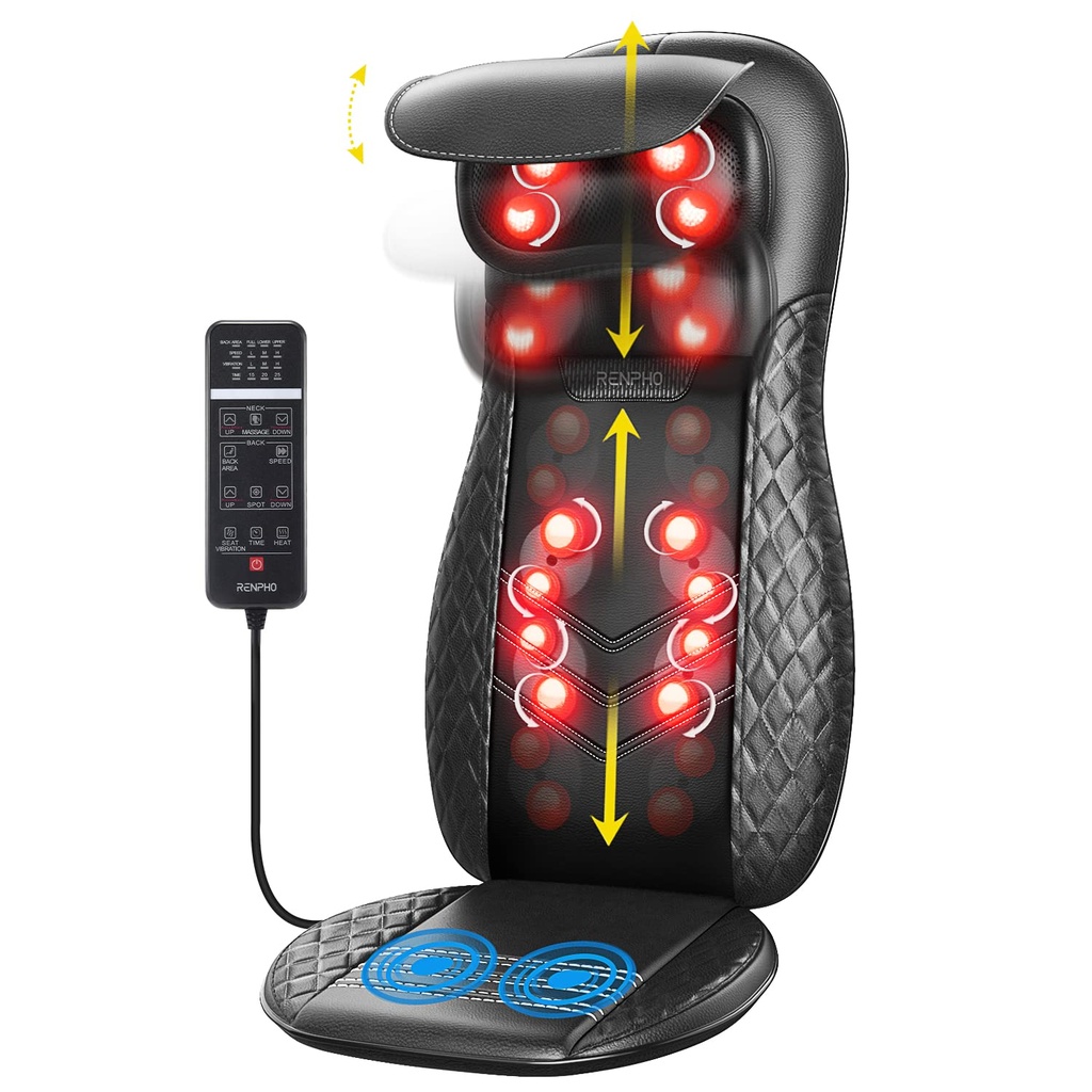 RENPHO Back Massager with Heat, Gifts for Women, Shiatsu Massage Chair Full Body and Neck