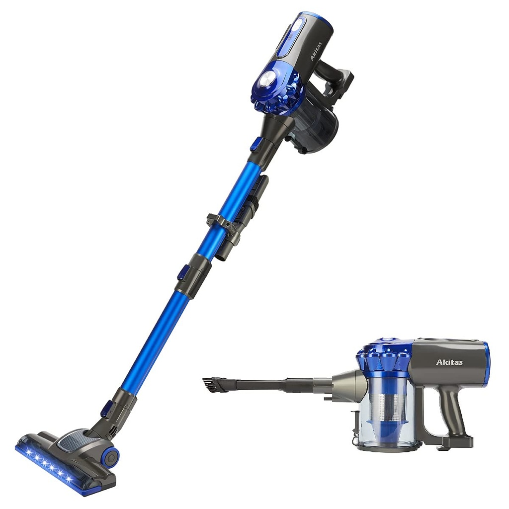 Akitas V8 3-in-1 Cordless Hoover Vacuum Cleaner Handheld & Upright Lightweight 22.2 V 150 W