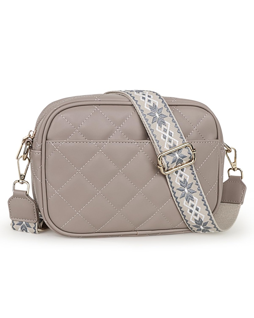 Prite Cross Body Bag for Women Shoulder Bag with Adjustable Wide Strap Leather Handbag with