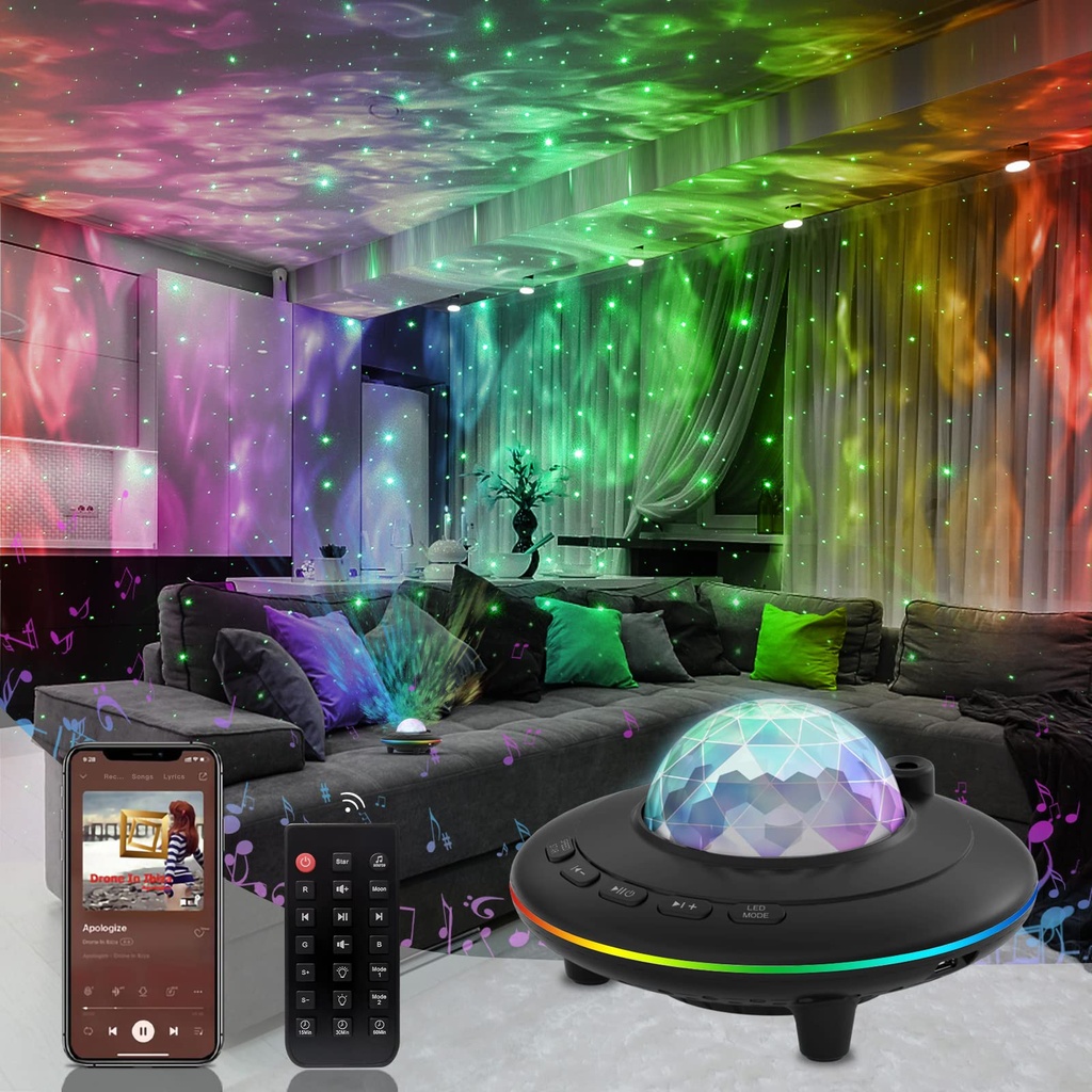 Mycket Star Projector, Galaxy Projector Light, Ocean Wave LED Lamp, Night Light Projector w