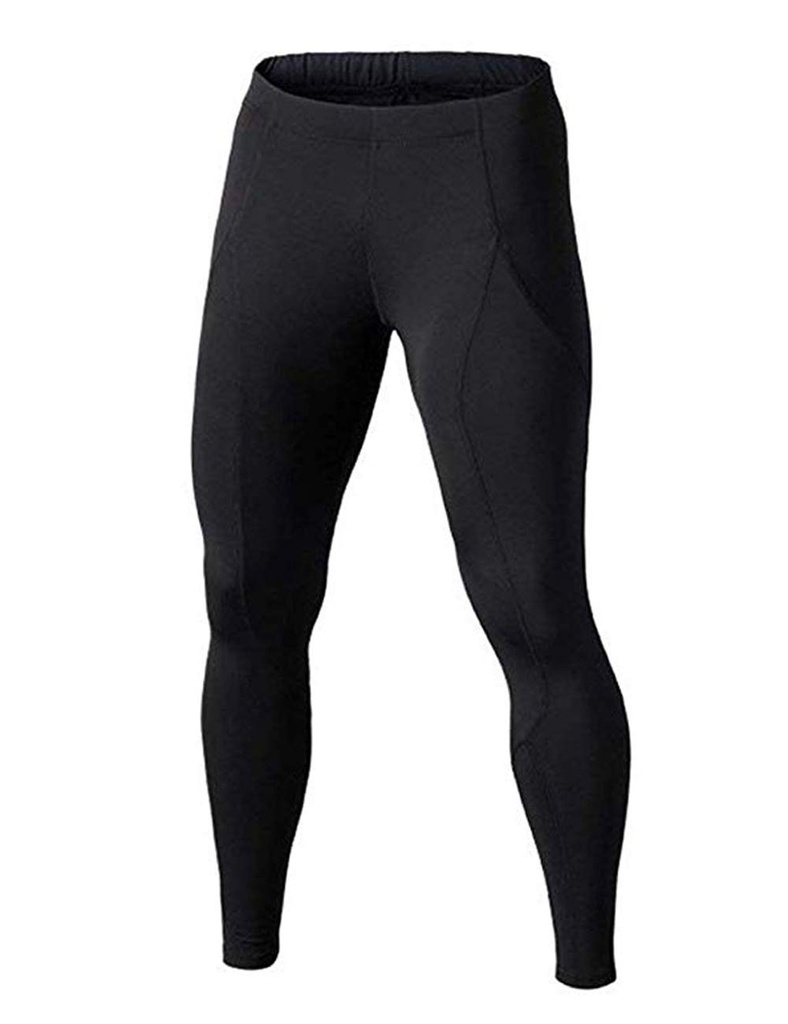 BUYKUD Youth Boys' Compression Base Layer Sports Warm Quick Dry Tights Leggings, Black, Labe