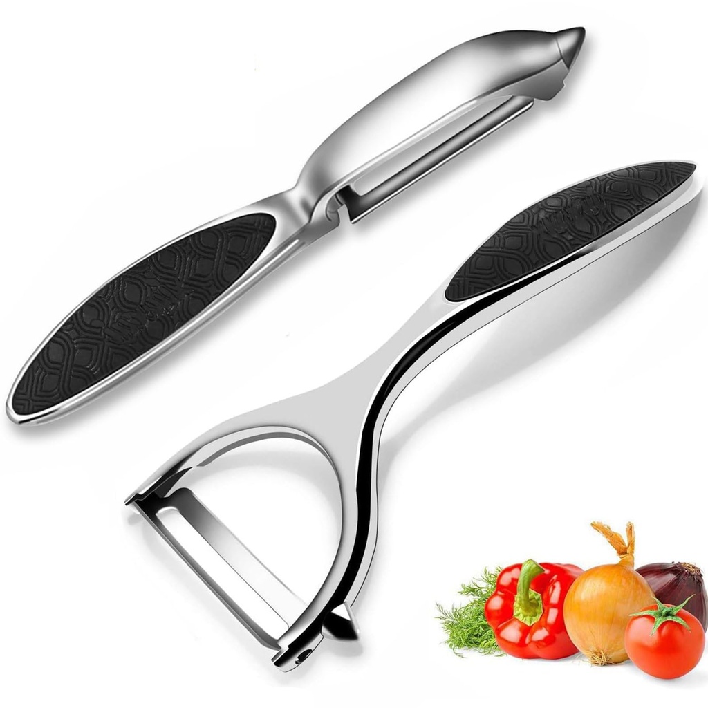Potato Peelers Vegetable Peeler - Premium Stainless Steel Y-Shaped Rotatable Multifunctiona
