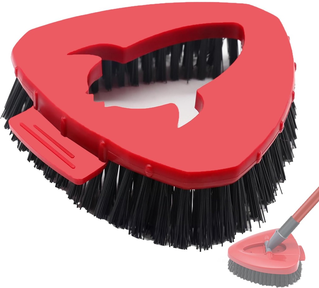 Scrubber Head Replacement Compatible with Vileda Turbo Spin Mop System, Stiff Bristle Scrub