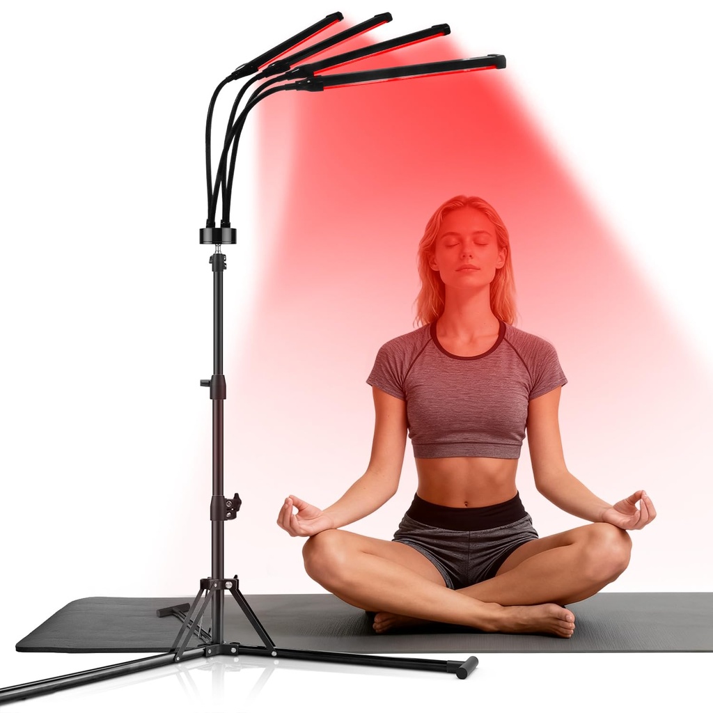 Hottoerak Red Lights, 32W Upgraded Red Light with 180 LED, 660nm & 850nm & 940nm 3 in 1 Chi