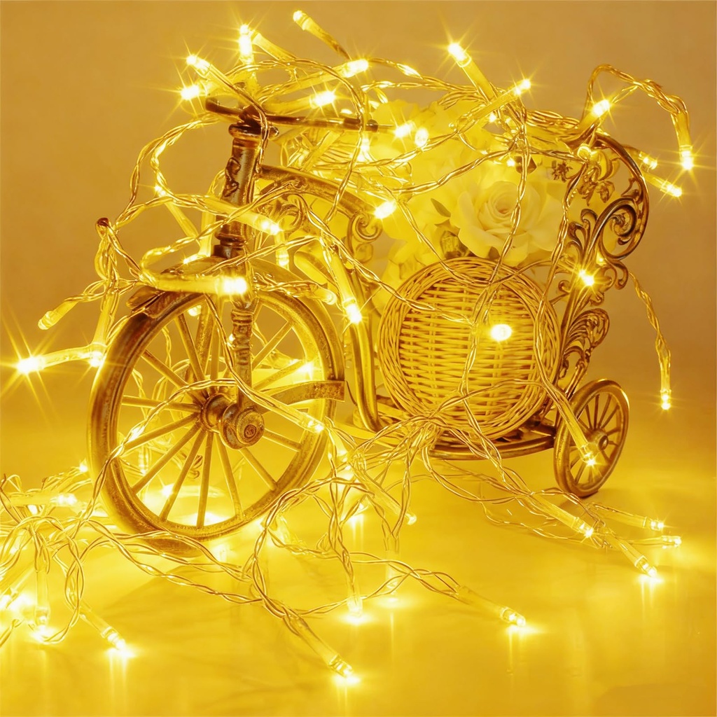 Timewanderer Warm White Led String Fairy Light AA Battery Operated Bright LED Festive Lights