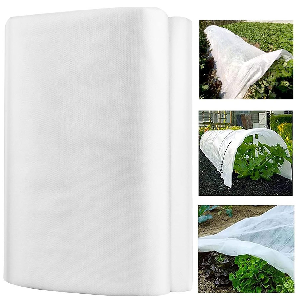 Garden Plant Fleece Frost Protection - 1.6m x 10m 40gsm Large Winter Outdoor Horticultural