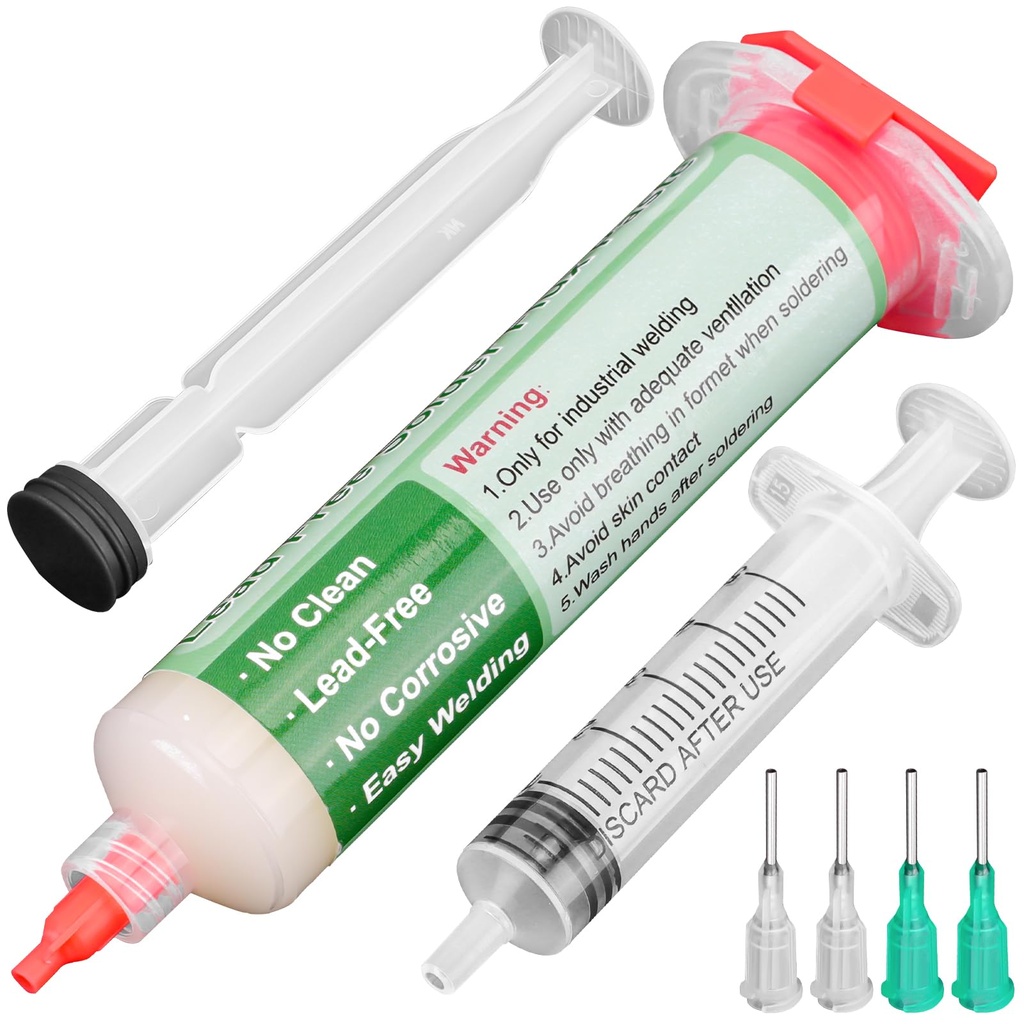 Gruiqrd Flux Soldering, 40 ml Lead-Free Solder Flux Paste, No Clean Rosin Soldering Paste Fl