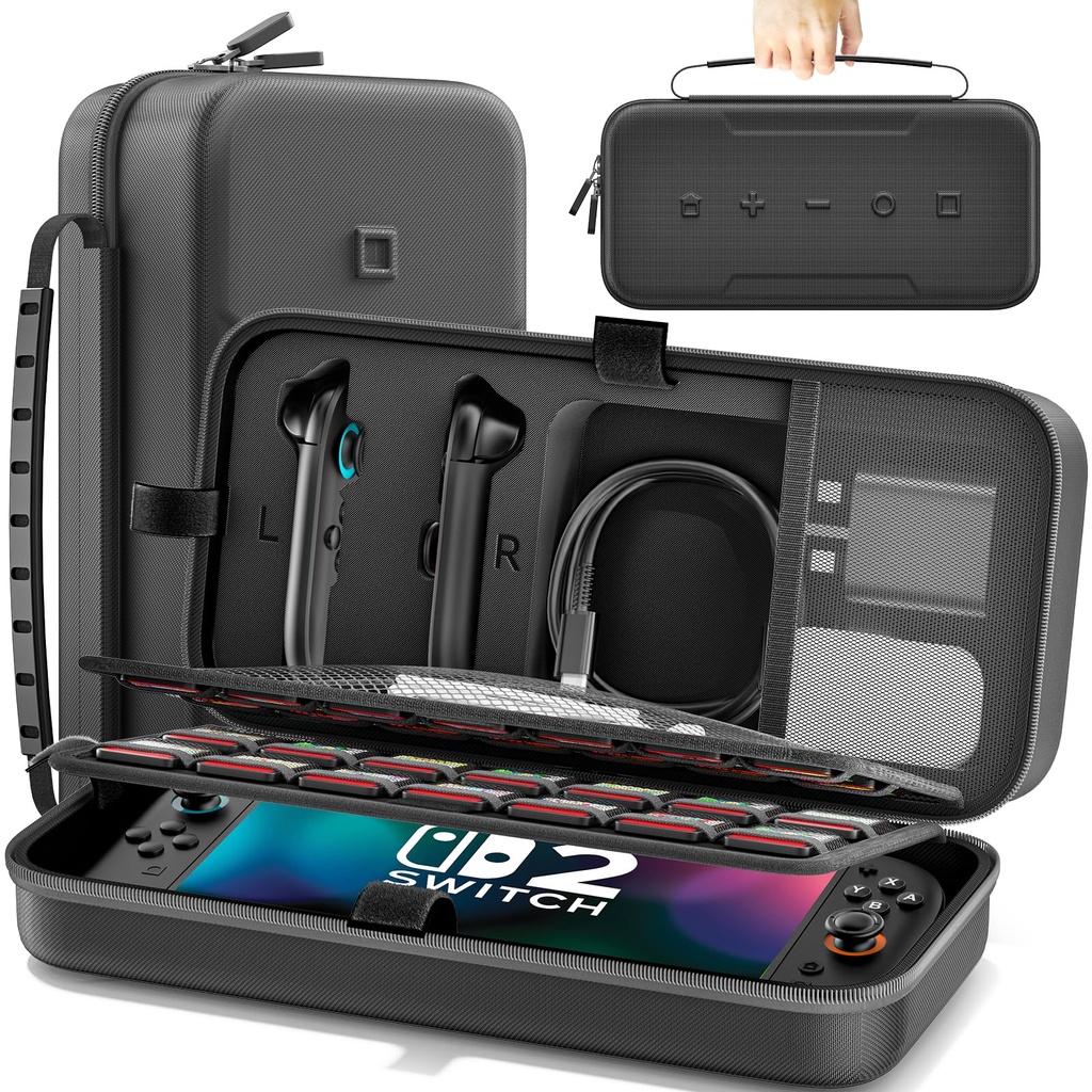 OIVO Switch 2 Carrying Case Compatible with Nintendo 2 2025, Large Switch 2 Travel Bag Fit