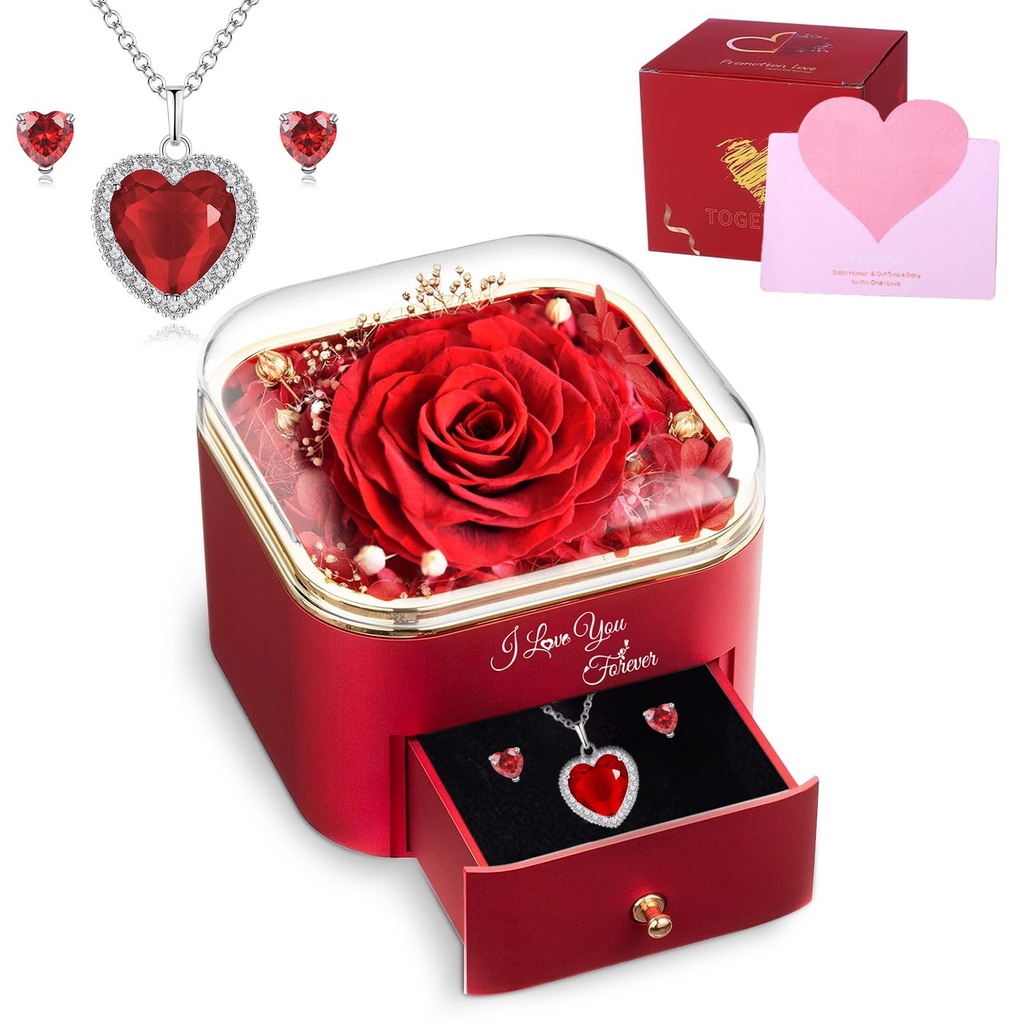 MARUKO Preserved Roses Gift Box,Valentines Day,New Year's gift,Christmas and Thanksgiving gi