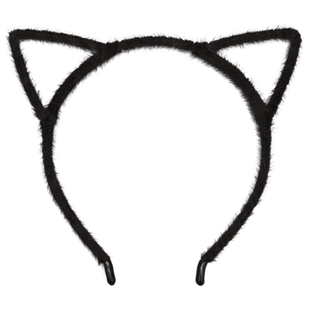 Halloween Black Cat Ears Headband, Cosplay Cat Costume Hair Accessories for Adult Kids