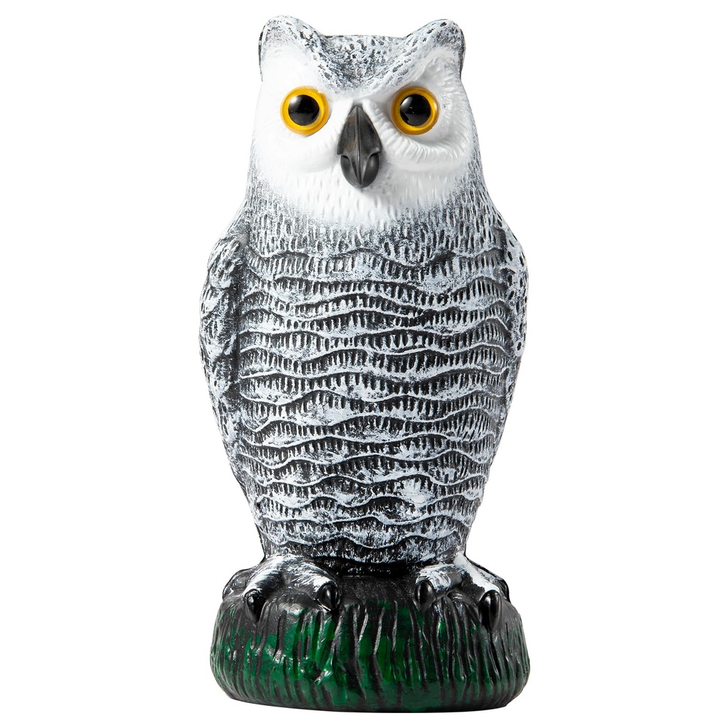 OFFO Pigeon Deterrent,Owl Decoy to Scare Birds Away,Bird Scarers for Gardens,Natural Bird De