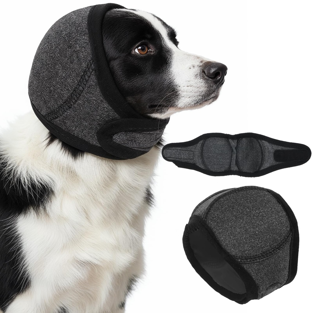 Quilax Dog Ear Muffs Noise Protection, Swimming Waterproof Dog Ear Caps, DogEar Covers for