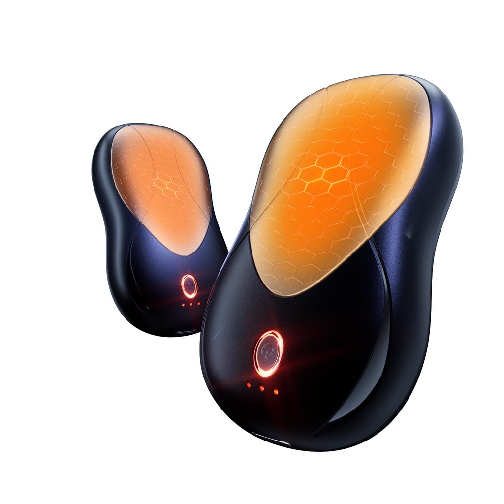 bseah Magnetic Rechargeable Hand Warmers 2 Pack, 3 Levels Heat, Portable Pocket-Sized Heater