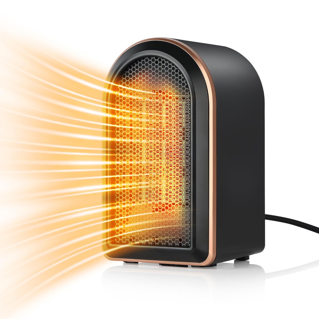 FGHB Electric Heater,Heaters for Home, 1200W Energy Efficient Space Silent Room Heater, Por