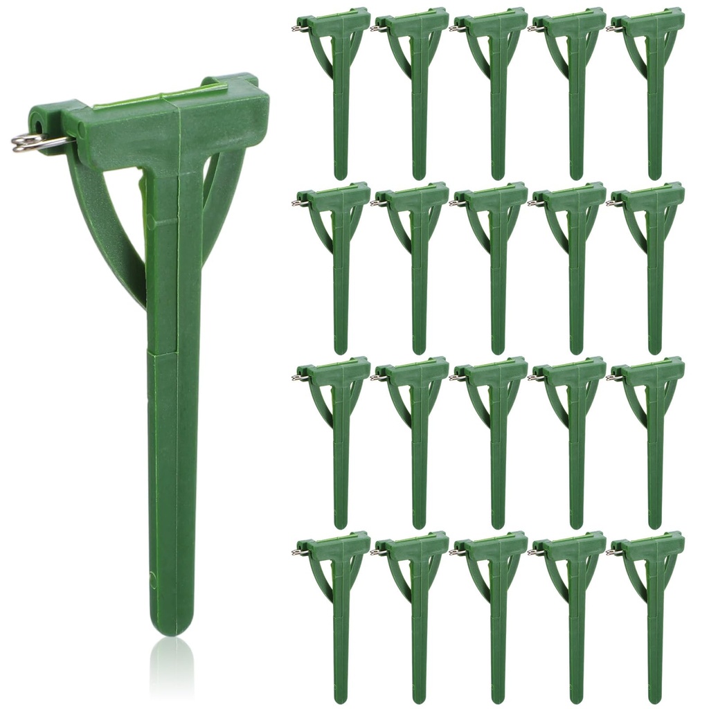 90 Pcs Boutonniere Supplies Green Boutonniere Kit for Men Plastic Triangle Floral Arrangeme