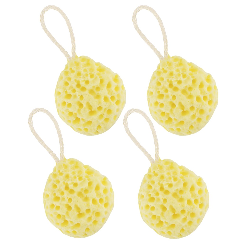 ZUIMEIHQH 4Pcs Bath Sponge, Bath Sponges for Adults Kids Soft Honeycomb Shower Sponge Dense