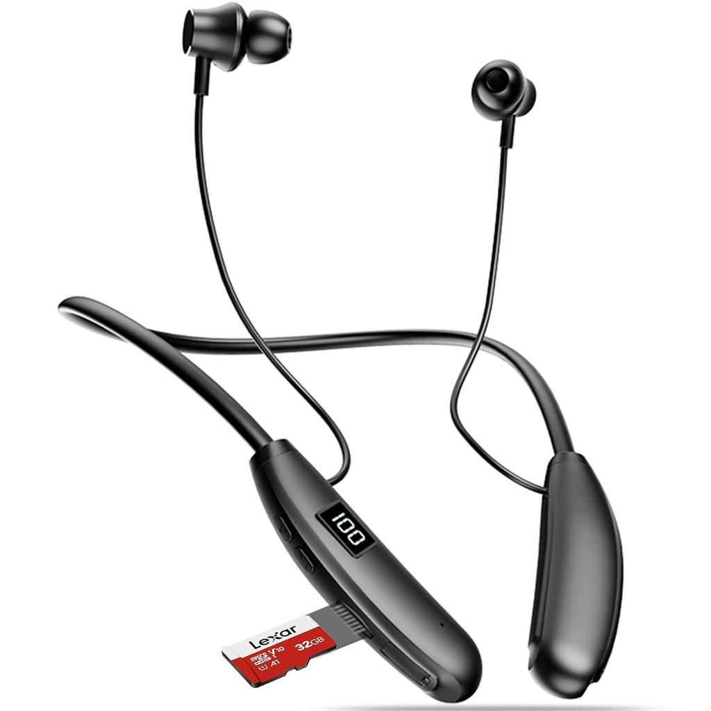 Bluetooth Neckband Earphones Wireless, 200 Hours Playtime, Lightweight Sports Headphones 