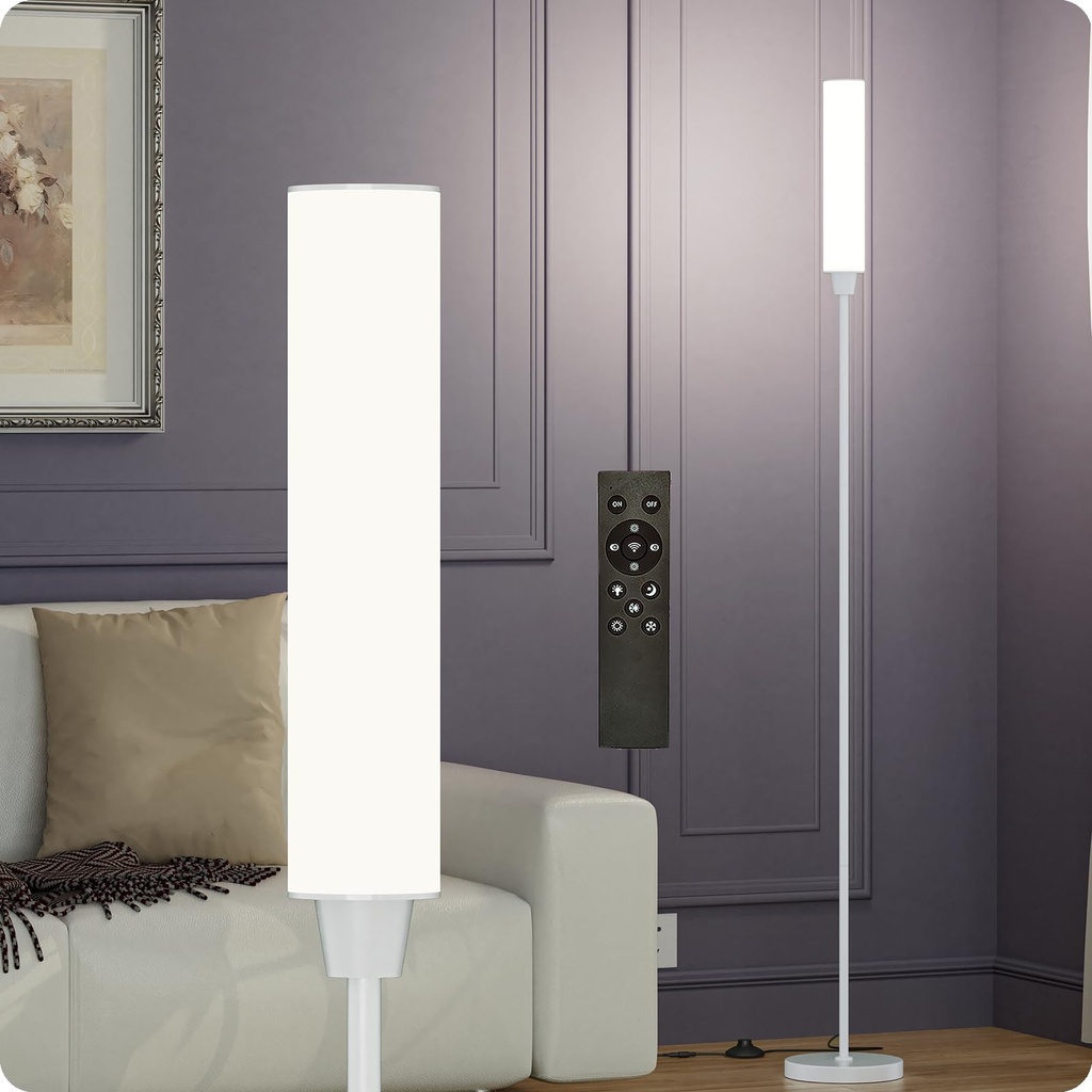 pekipe Dimmable Floor lamp with Remote Control,Floor Lamp for Bedroom Living Room Office,Ad