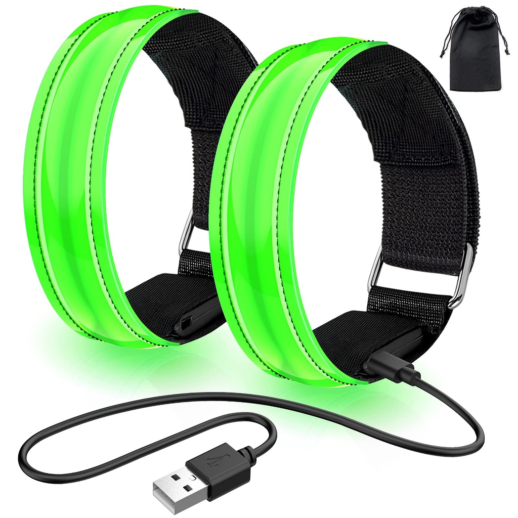 lanpard Rechargeable LED Armband,Running Light Runners,High Visibility Running Lights,Runni