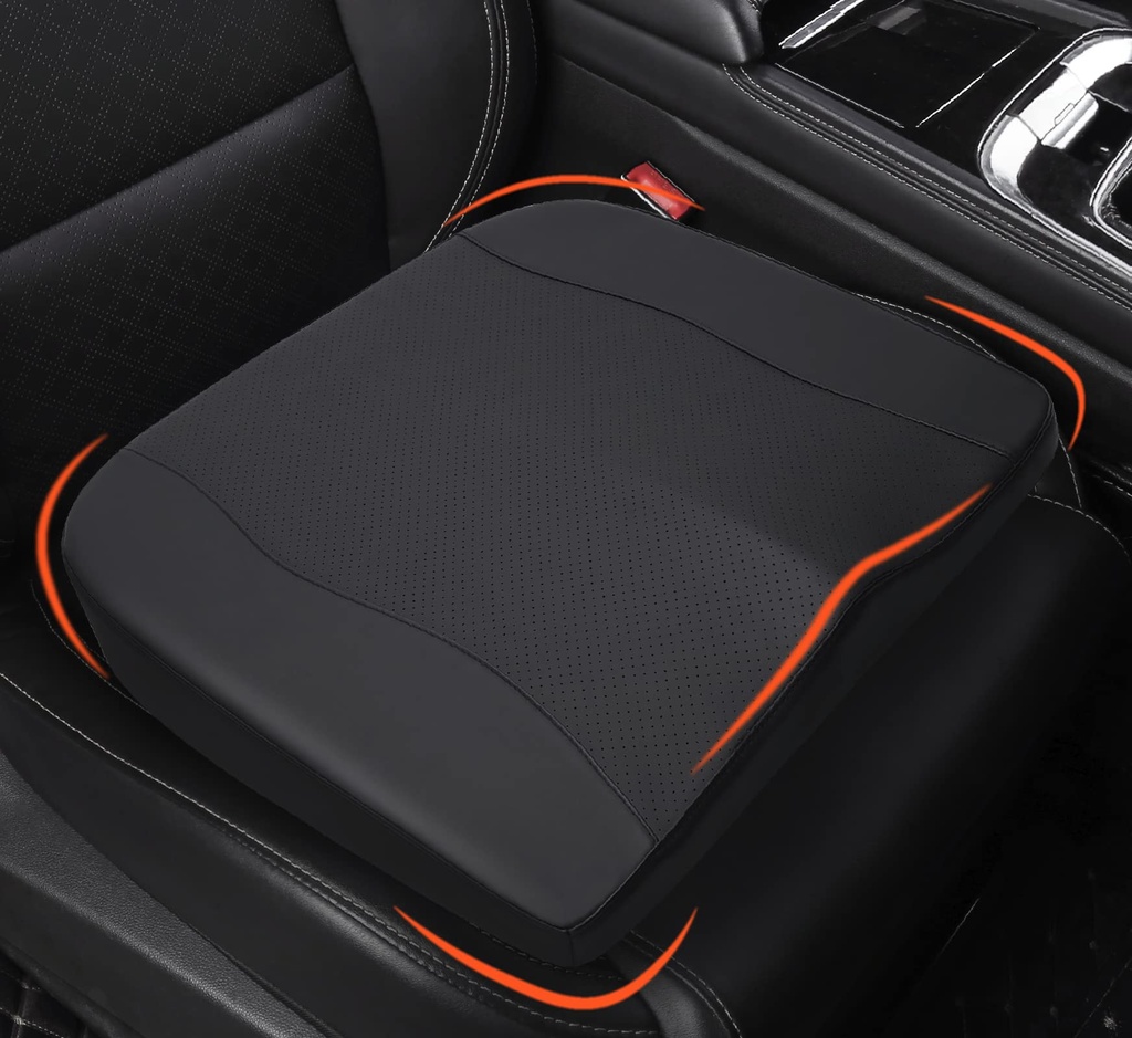 Car Seat Cushion, Comfort Memory Foam Car Cushions for Driving - Sciatica & Lower Back Pain