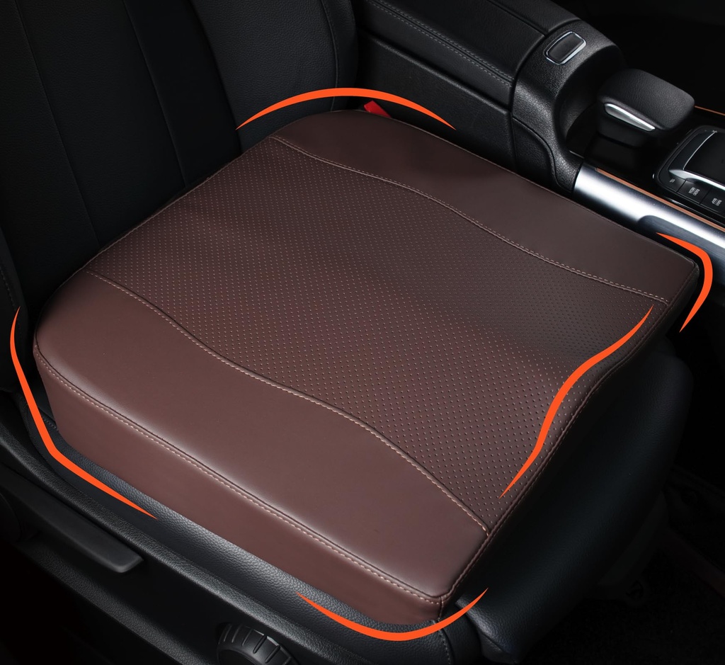 Car Seat Cushion, Comfort Memory Foam Car Cushions for Driving - Sciatica & Lower Back Pain