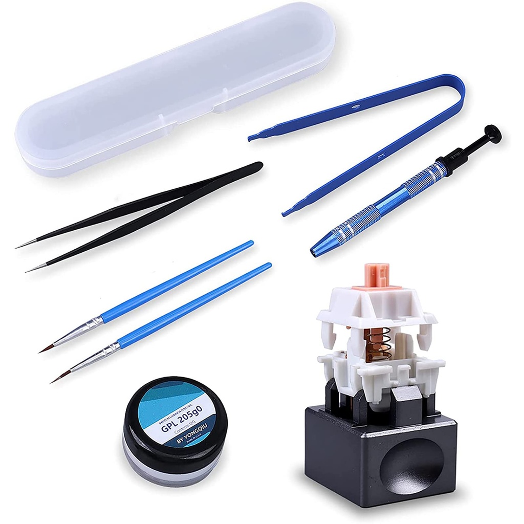 205G0 Switch Lube Kit - Metal Switch Opener, Switch Puller with Switch Clamp and Storage Box