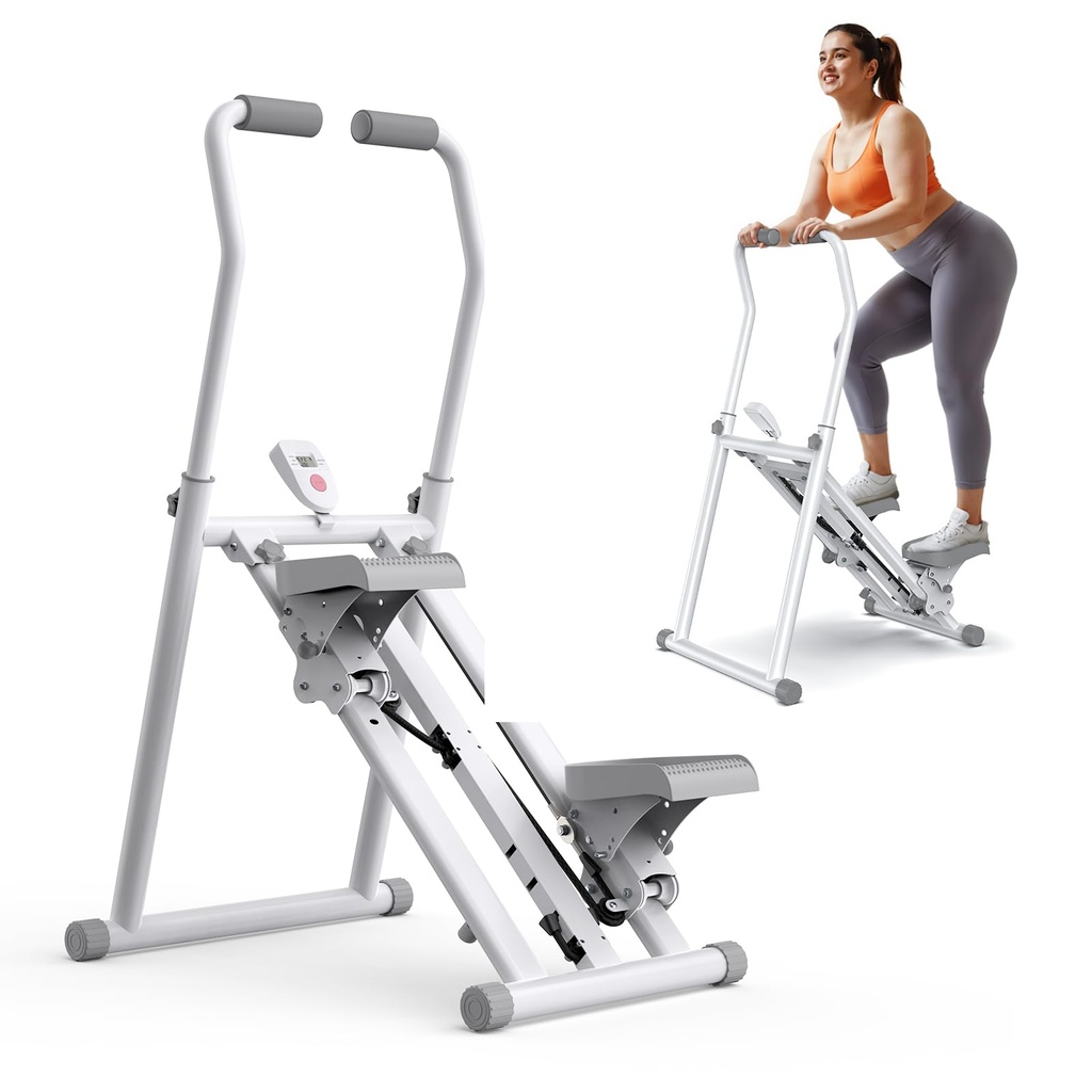 MERACH Upgraded Stair Stepper Exercise Machine for Home Gym, Foldable Vertical Stair Climber