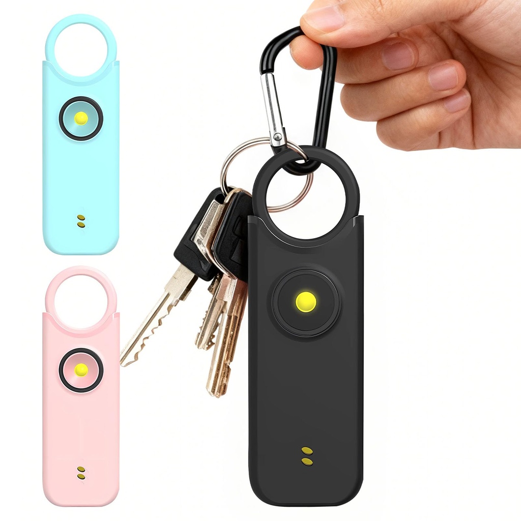 New Personal Alarms for Women,3 in 1 135DB Self Defence Weapons UK Legal,(Pink Blue Black)P