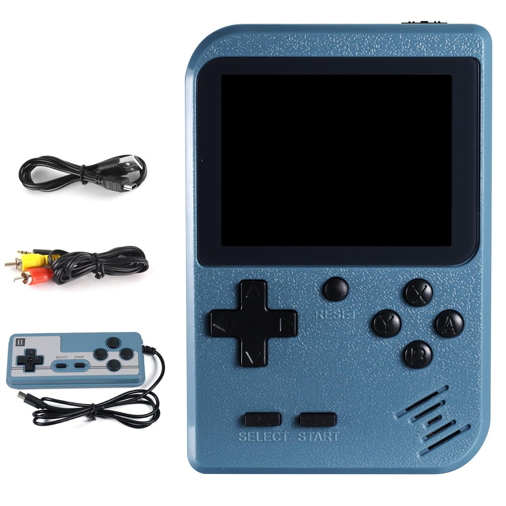 Hbaid Handheld Game Console with 500 Classical Games Support for Connecting TV Two Players