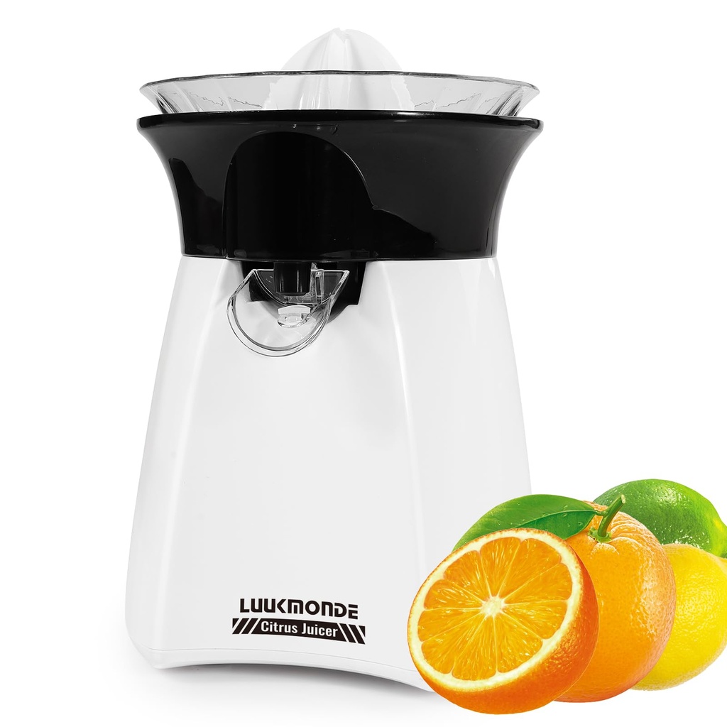 LUUKMONDE Electric Citrus Juicer with Lockable Spout - Electric Lemon Squeezer & Orange Juice