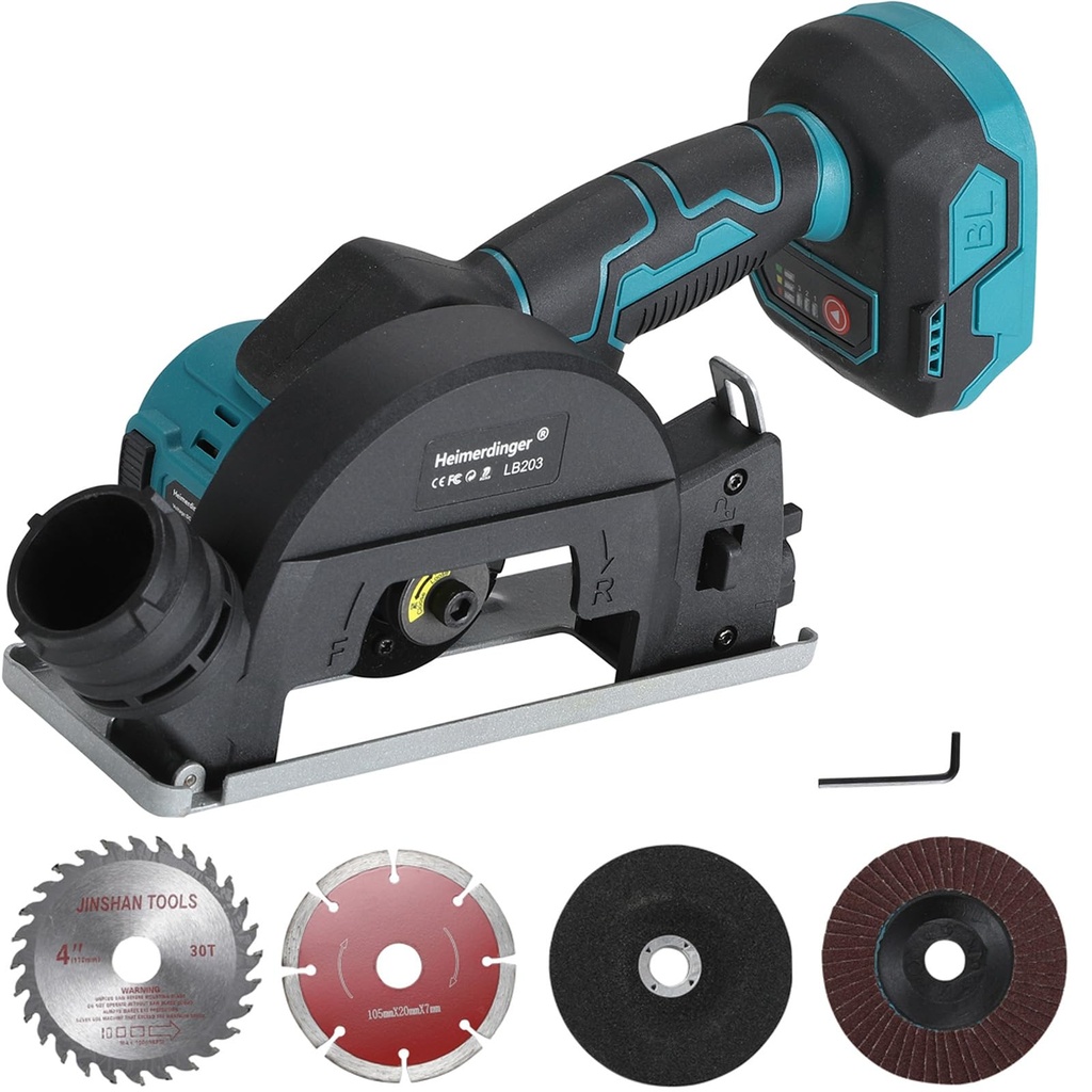 4" Cordless Circular Saw & Mini Angle Grinder Compatible with Makita 18V Battery(Not Incl.)