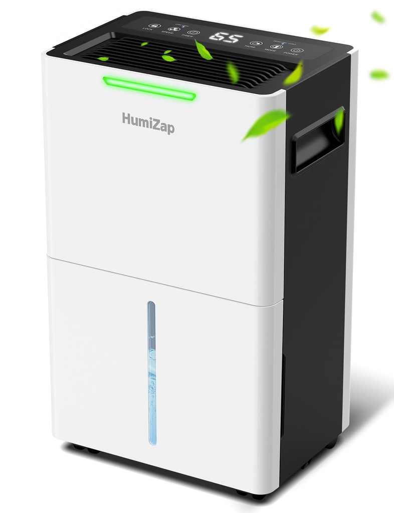 Dehumidifiers for Home Damp, Compressor Dehumidifier with Laundry Dry, Digital Humidity