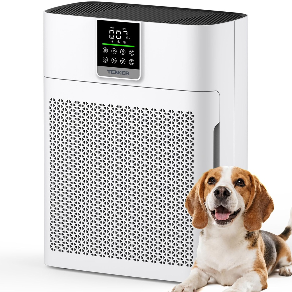 Air Purifier for Home and Bedroom up to 2180 ft², CADR 200, TENKER HEPA Air Clean